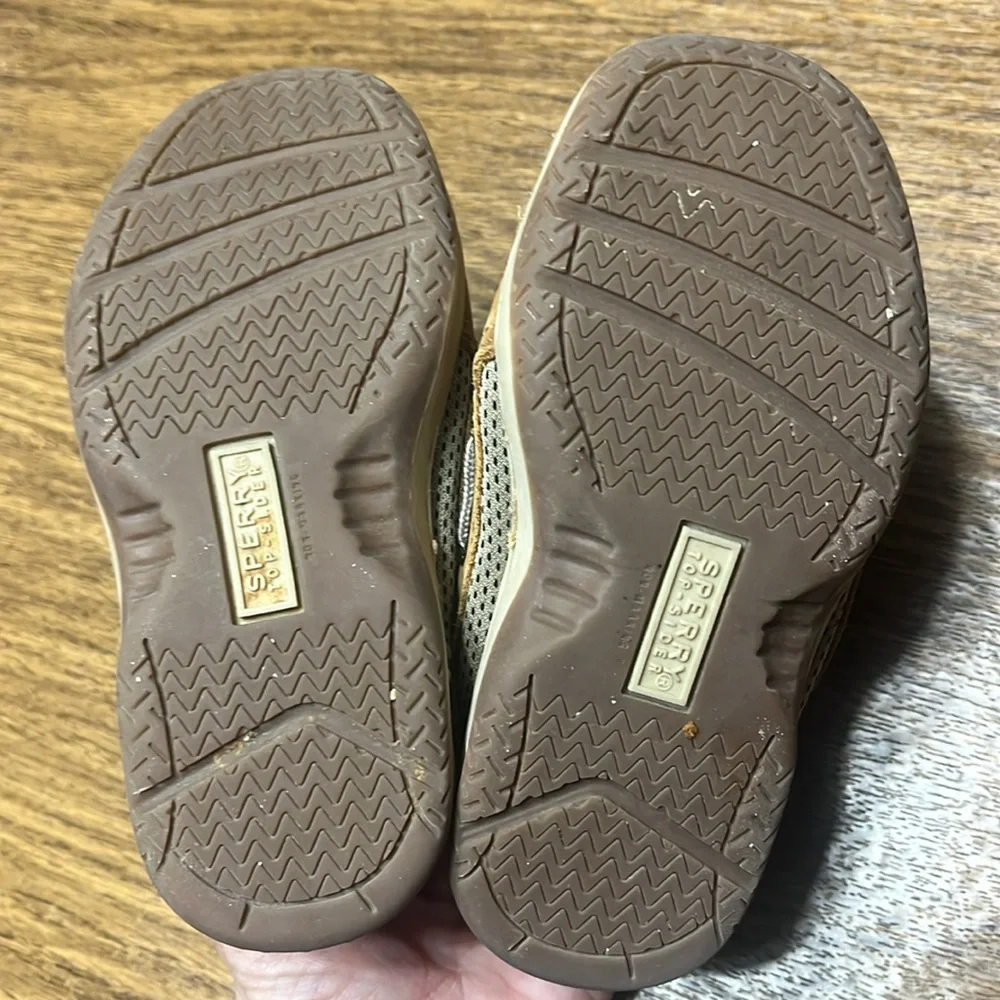 Sperry Tan Kids Boat Shoes